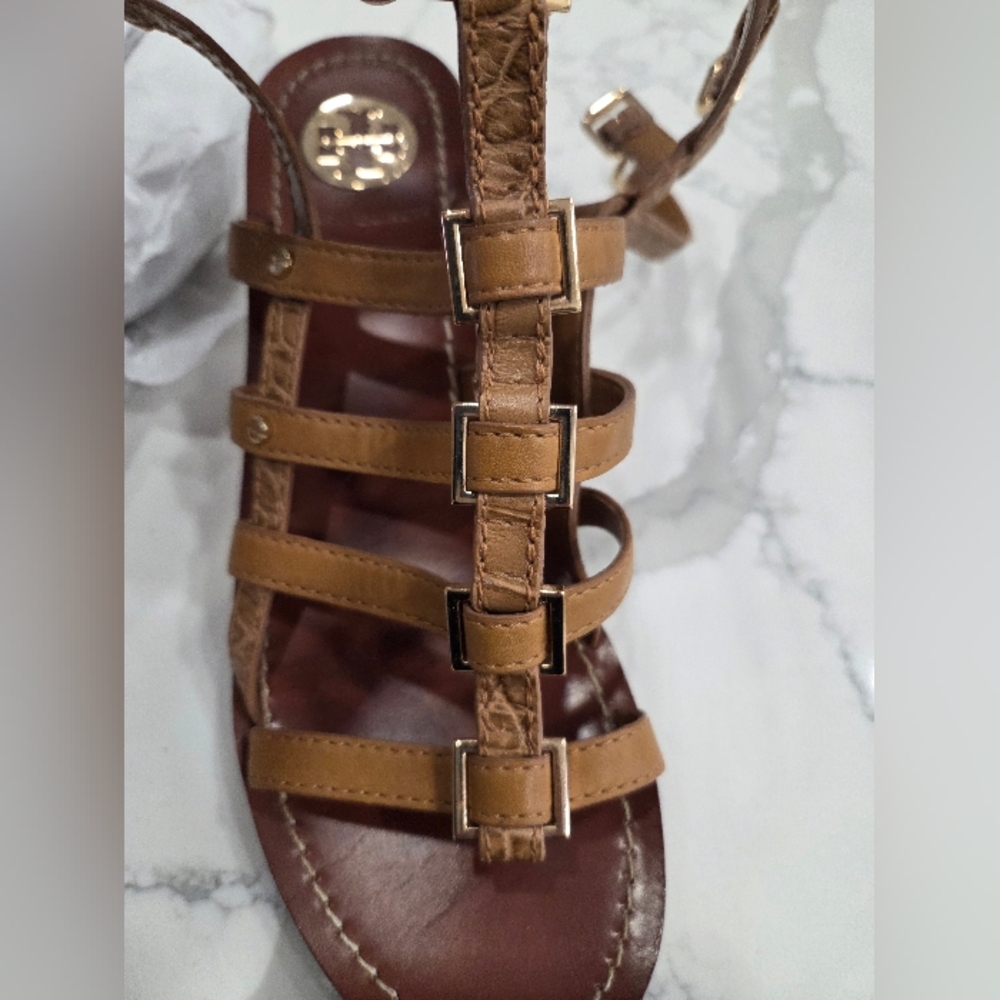 Tory Burch Brown Strappy Sandals
